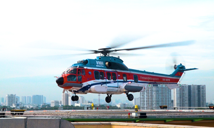 Bệnh viện Vinmec Ocean Park có sân đỗ trực thăng trên nóc tòa nhà