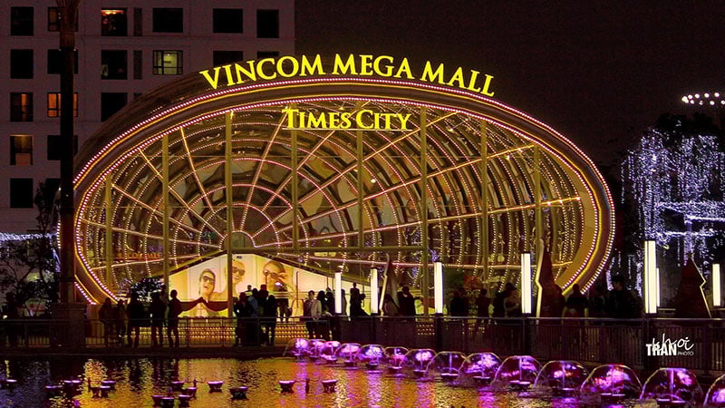 Vincom Mega Mall Times City - Tâm điểm giải trí sôi động bậc nhất Hà Nội. Ảnh: Times City
