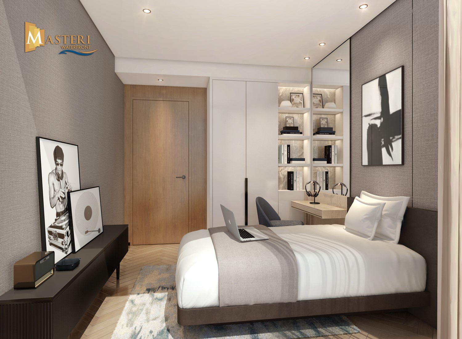 Căn hộ 3 phòng ngủ tại Masteri Ocean Park với thiết kế hiện đại