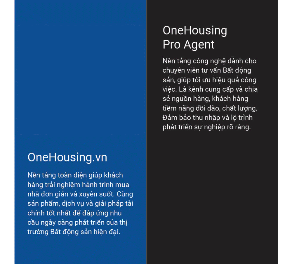 02 nền tảng onehousing.vn và Pro Agent App của OneHousing