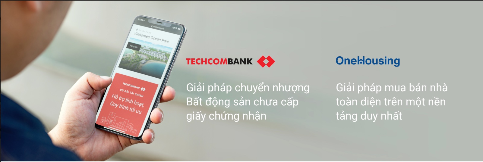 onehousing techcombank vay thu cap giai phap tai chinh vay mua nha